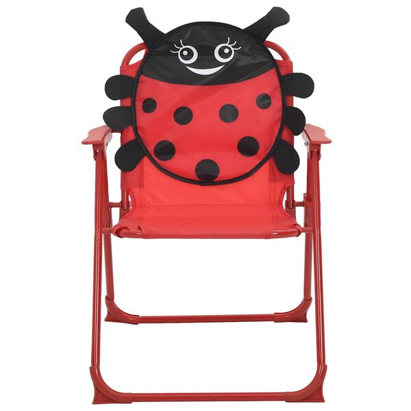 vidaXL Jeu de bistro avec parasol pour enfants 3 pcs Rouge