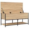 vidaXL Banc de rangement ch&ecirc;ne sonoma 100x42,5x47 cm bois d'ing&eacute;nierie