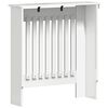 vidaXL Cache-Radiateur Blanc brillant 78 x 19 x 81,5 cm