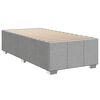 vidaXL Sommier &agrave; lattes de lit avec matelas Gris clair 90x200 cm Tissu