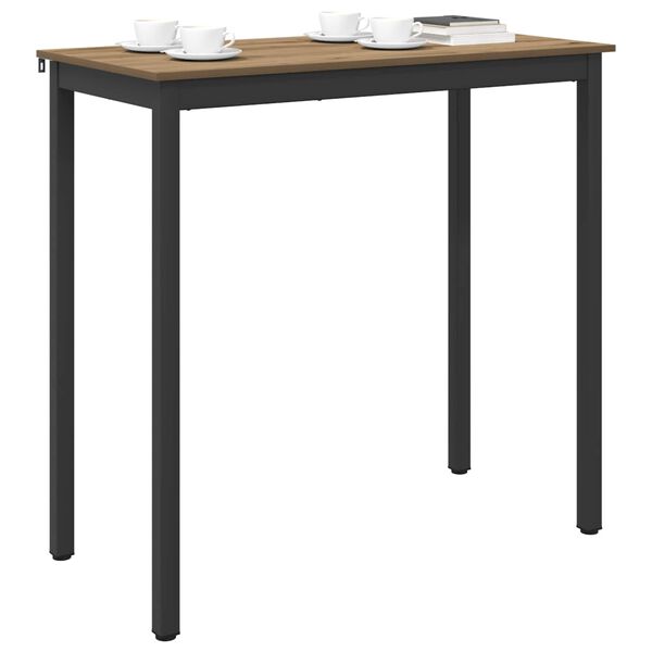 vidaXL Table de salle &agrave; manger / Table de repas Bois d'ing&eacute;nierie