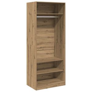 vidaXL Garde-robe ch&ecirc;ne artisanal 80x50x200 cm bois d'ing&eacute;nierie