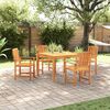 vidaXL Ensemble de salle &agrave; manger pour jardin 5 pcs Marron