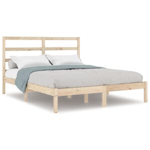 vidaXL Cadre de lit sans matelas 120x200 cm bois de pin massif