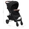 vidaXL Poussette pour b&eacute;b&eacute; 2-en-1 Anthracite Acier