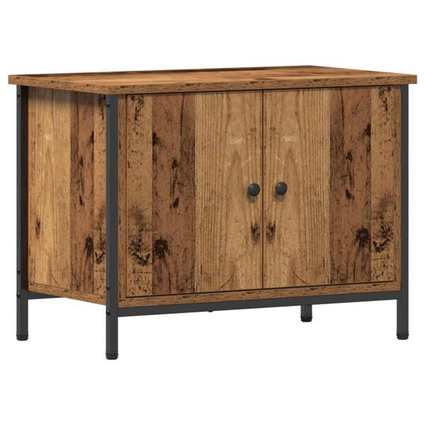 vidaXL Meuble TV Bois Ancien 60 x 35 x 45 cm Bois d'ing&eacute;nierie