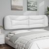 vidaXL Coussin de t&ecirc;te de lit Hvar blanc 200 cm similicuir