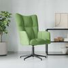 vidaXL Chaise de relaxation Vert clair Velours