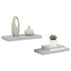 vidaXL &Eacute;tag&egrave;res murales flottantes 2 pcs gris b&eacute;ton 50x23x3,8 cm MDF