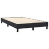 vidaXL Sommier &agrave; lattes de lit avec matelas et LED noir 160x220 cm velours