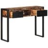 vidaXL Table console multicolore 100x35x75 cm bois massif r&eacute;cup&eacute;ration
