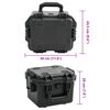 vidaXL Valise de vol portable Noir 30x24,5x20 cm PP