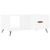 vidaXL Table basse blanc 90x50x40 cm bois d'ing&eacute;nierie