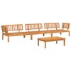 vidaXL Salon palette de jardin 4 pcs bois d'acacia massif