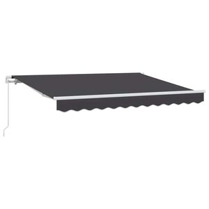 vidaXL Auvent R&eacute;tractable Anthracite 250 x 200 cm tissu