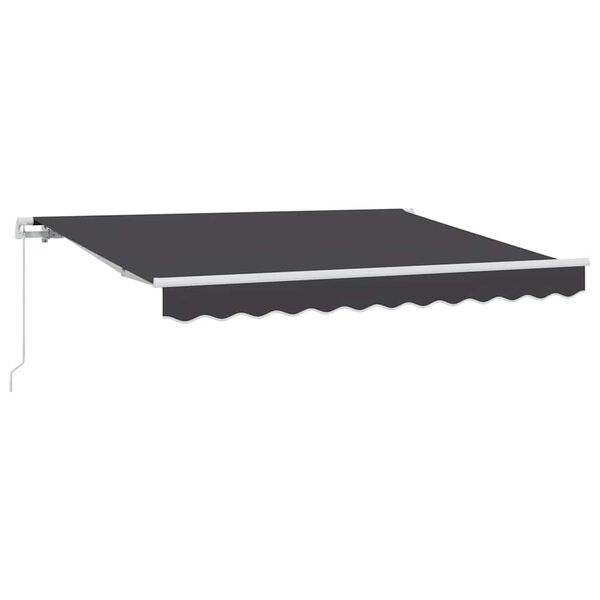 vidaXL Auvent R&eacute;tractable Anthracite 250 x 200 cm tissu