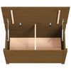 vidaXL Bo&icirc;te de rangement Marron miel 80x40x45,5 cm Bois massif de pin