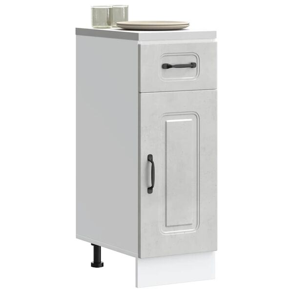 vidaXL Armoire de cuisine Kalmar gris b&eacute;ton bois d'ing&eacute;nierie