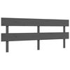 vidaXL Cadre de lit sans matelas gris 200x200 cm bois massif de pin