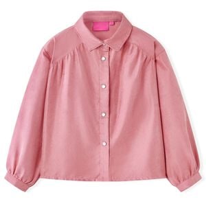 Chemisier enfants &agrave; manches lanterne rose vieux 92