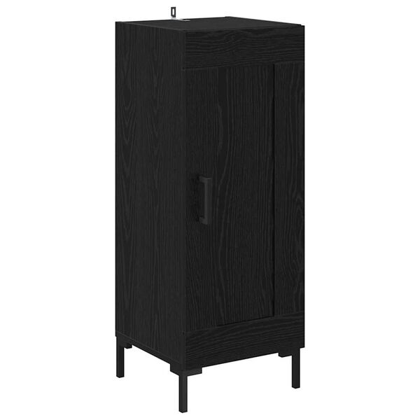 vidaXL Buffet Olden Ch&ecirc;ne noir 34,5 x 34 x 90 cm