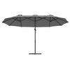 vidaXL Parasol cantilever de jardin Anthracite 372 x 198 x 243 cm