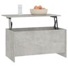 vidaXL Table basse gris b&eacute;ton 102x55,5x52,5 cm bois d'ing&eacute;nierie