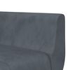 vidaXL Canap&eacute;-lit en forme de L gris 275x140x70 cm velours
