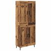 vidaXL Haut Armoire 2 pcs Bois Ancien Bois d'ing&eacute;nierie