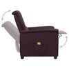 vidaXL Fauteuil de massage Violet Tissu
