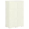 vidaXL Armoire plastique 79x43x125 cm design bois glace à la vanille