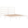 vidaXL Cadre de lit sans matelas blanc 140x200 cm bois de pin massif