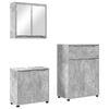 vidaXL Ensemble de mobilier de salle de bain 3 pc Gris b&eacute;ton