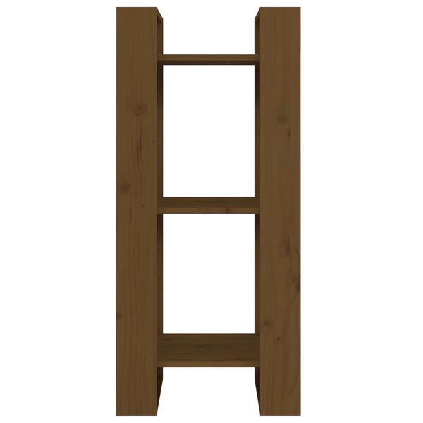 vidaXL Bibliothèque/Cloison Marron miel 41x35x91 cm Bois massif