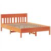 vidaXL Cadre de lit sans matelas cire marron 140x200cm bois pin massif