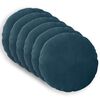 vidaXL Coussin avec oreiller HEERLEN 6 pi&egrave;ces Bleu Velours
