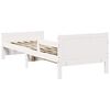 vidaXL Cadre de lit Blanc 80 x 200 cm Bois d'ing&eacute;nierie