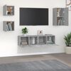 vidaXL Ensemble de meubles TV 5 pcs Sonoma gris Bois d'ing&eacute;nierie