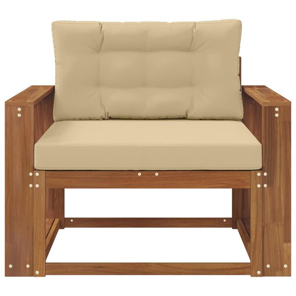 vidaXL Sofa de milieu ext&eacute;rieur Bois d'Acacia Massif Naturel