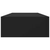 vidaXL &Eacute;tag&egrave;res &agrave; tiroirs murales 2 pcs Noir 60x23,5x10 cm MDF