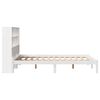 vidaXL Lit biblioth&egrave;que sans matelas blanc 140x190 cm bois pin massif