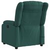 vidaXL Fauteuil de massage inclinable Vert fonc&eacute; Tissu