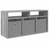 vidaXL Basboard avec tiroir Gris Sonoma 87 x 27,5 x 43 cm