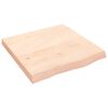 vidaXL Dessus de table 60x60x(2-6) cm bois de ch&ecirc;ne massif non trait&eacute;