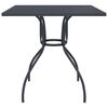 vidaXL Table de jardin anthracite 80x80x72,5 cm Treillis d'acier