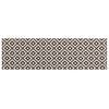 vidaXL Tapis de Cuisine Diamants gris et blancs 150 x 45 cm