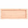 vidaXL &Eacute;tag&egrave;re murale 80x30x(2-4) cm bois de ch&ecirc;ne massif non trait&eacute;