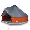 vidaXL Tente familiale tipi 8 personnes gris et orange imperméable
