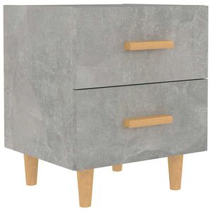 vidaXL Table de chevet Gris b&eacute;ton 40x35x47,5 cm