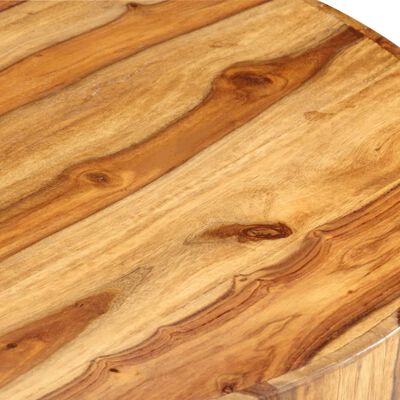 vidaXL Table basse ronde 65x30 cm Bois solide